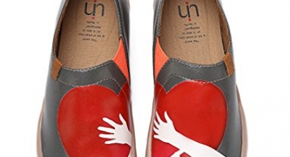 UIN Women’s Warm Heart Breathable Microfiber Walking Shoes Gray